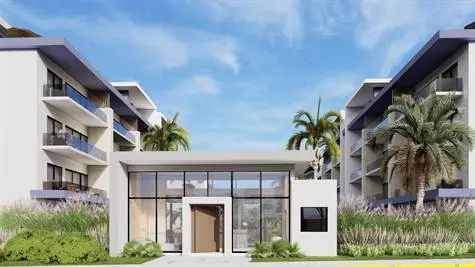 Eden Tropical - 1 BR apartments for sale in Punta Cana, featuring luxurious Caribbean living, modern amenities, and stunning tropical surroundings.